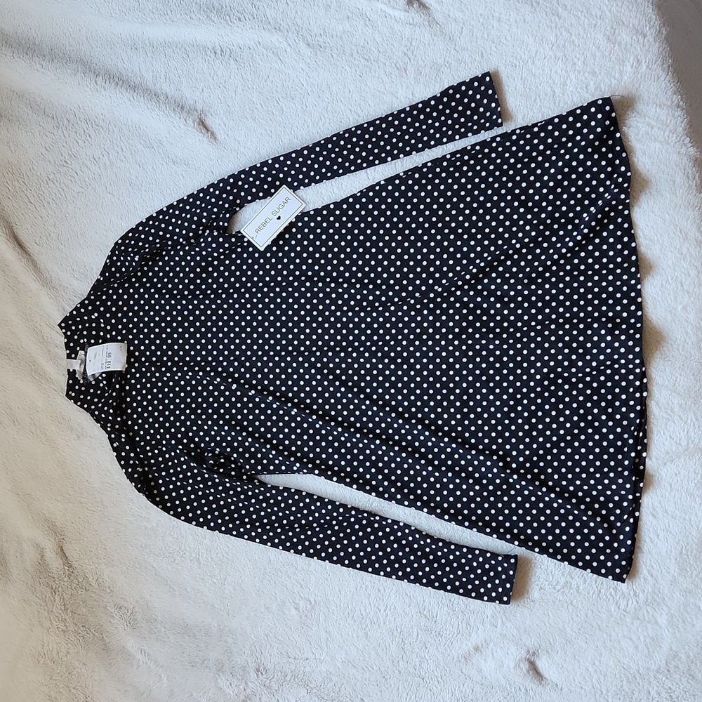 Rebel Sugar black polkadot dress